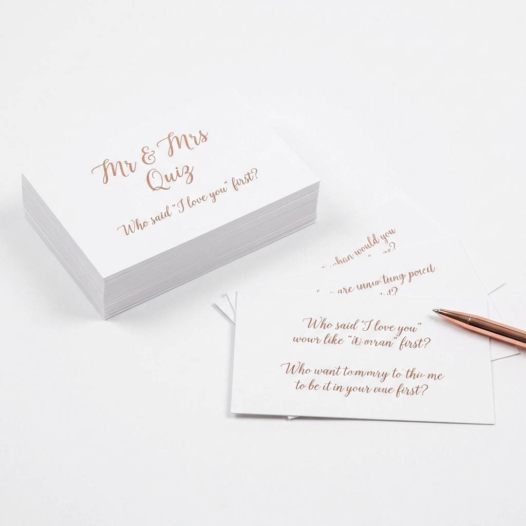 Mr & Mrs Quiz Cards